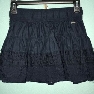 Blue ruffled Hollister Skirt
